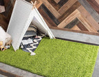 Unique Loom Solid Shag Collection Area Rug (7' 1" x 10' Rectangle, Grass Green)