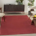 Nourison Home Nourison Essentials Brick Red 6' x 9' Area Rug - Easy Clean, Non Shedding, Bed Room, Living Room, Dining Room, Kitchen (6' x 9')