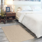 Nourison Home Courtyard Jute Ivory 3' x 5' Area Rug - Easy Clean, Non Shedding, Bed Room, Living Room, Dining Room, Kitchen (3' x 5')