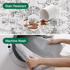 LUMI Washable Area Rug 5x8 for Living Room, Ultra Soft Stain Resistant Carpet with Non Slip Rubber Backing, Non-Shedding Low Pile Rugs for Bedroom, Dining Room, Indoor, Office