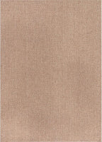 CAMILSON Easy Jute Rug 4x6, Indoor Outdoor Natural Color Farmhouse Area Rugs for Living Room Patio and Kitchen Rug, Solid Boho Woven Design, Easy-Cleaning, Washable Outside Carpet Alfombras (4 x 6)