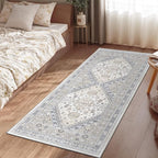 zesthome Runner Rug 2x5 - Stain Resistant Machine Washable Rug, Non Slip Vintage Hallway Runner Rugs, Low Pile Lightweight Runners for Kitchen, Entryway and Corridor