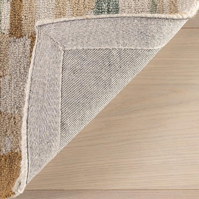 Dash & Albert Ashmore Multi Hand Micro Hooked Wool Rug, 8.5 X 11.5 Feet, Multicolored Geometric Pattern