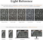 Dark Black Area Rug 5x7 Machine Washable Vintage Living Room Distressed Non Slip Carpet Traditional Indoor Bedroom Retro Floral Accent Throw Large Rug Office Kitchen Bathroom Dining Room