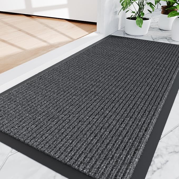 Amyracel Front Door Mat Indoor Outdoor Entrance, 36" x 120" All-Season Waterproof Doormat for Enterway, Heavy Duty Commercial Floor Mat, Fade Resistant, Rubber Back, Low Profile, Easy Clean