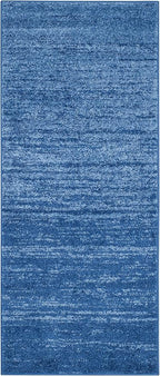 SAFAVIEH Adirondack Collection Runner Rug - 2'6" x 6', Light Blue & Dark Blue, Modern Ombre Design, Non Shedding & Easy to Clean, Ideal for Hallway, Foyer, Kitchen, Entryway, Bedroom (ADR113F)