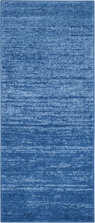 SAFAVIEH Adirondack Collection Runner Rug - 2'1" x 6', Light Blue & Dark Blue, Modern Ombre Design, Non Shedding & Easy to Clean, Ideal for Hallway, Foyer, Kitchen, Entryway, Bedroom (ADR113F)