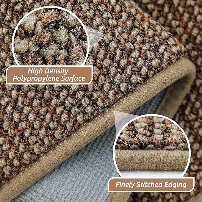 BEQHAUSE Hallway Runner Rugs 2x6, Hallway Rug Non-Slip Washable(Rolled-Up NO Creases), Runner Rug Absorbent Stain Resistant Hall Rug Carpet Runner, Entryway Rugs Floor Mat Laundry Room Rugs, Taupe