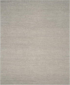 SAFAVIEH Area Rug 12x18 - Natura Collection - Large - Silver, Handmade Wool Blend, Textured Design, Ideal for Living Room, Bedroom, Dining Space (NAT620C)