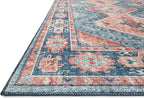 Loloi II Skye Collection SKY-03 Turquoise/Terracotta 2'-3" x 3'-9" Accent Rug