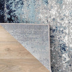 Simple Black and White Geometric Texture Bordered Area Rug 12x14 for Living Room Bedroom Dining Room Soft Washable Anti Slip Floor Mats Doormat Modern Minimalist Large Carpet Cozy Indoor Oval Rugs