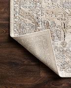 Loloi Teagan Collection TEA-03 Ivory/Sand 11'-6" x 15' Area Rug, Large, Soft Neutral Rug, High-Traffic for Living Room, Bedroom, Home Office, Dining Area