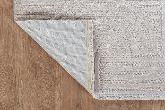 Modern Indoor Rug Orbit 9x12 Area Rugs for Living Room Luxury Kitchen Bedroom Durable Soft Geometric Durable Low and High Pile Stain Resistant Non Shedding Area Carpet 9x12