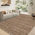 RUGSREAL Modern Area Rug 4x6 Indoor Non-Slip Solid Color Dining Room Throw Rug Washable Bedroom Rug with Rubber Backing Contemporary Large Floor Carpet for Bedroom Living Room Kitchen, 4' x 6' Taupe