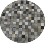 Round Area Rug – Soft Modern Carpet for Living Room, Bedroom, Entryway – Non-Slip Durable Floor Mat for Home Décor (Grey_9X9)
