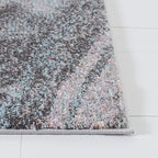 SAFAVIEH Glacier Collection Runner Rug - 2'3" x 10', Pink & Blue, Modern Abstract Design, Non-Shedding & Easy Care, Ideal for High Traffic Areas in Living Room, Bedroom (GLA126U)