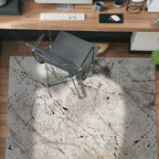 Rugshop Drifted Marble Abstract Area Rug Durable, Kid & Pet Friendly Gray, Ivory, Neutral Tones 4' x 6' Ideal Under Coffee Tables, Desks, or in Small Dining Areas