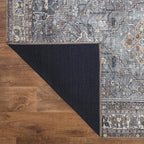 Keen Home Design 5x7 Rug - Machine Washable Area Rug with Non-Slip Backing, Ideal for Living Room, Dining Room, Bedroom - Vintage, Easy Clean, Durable, Low Pile Rug - (5' x 7')