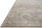 Loloi Magnolia Home by Joanna Gaines Millie Collection MIE-05 Stone/Natural 5'-3" x 5'-3", .25" Pile Height, Round Area Rug