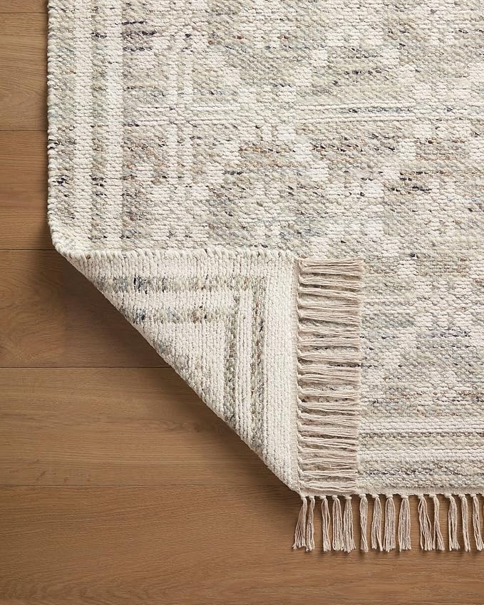Loloi Angela Rose Rivers Collection RIV-02 Lagoon/Ivory 3'-6" x 5'-6" Reversible Accent Rug