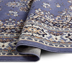 Home Dynamix Premium Sakarya Traditional Medallion Border Area Rug, Country Blue, 7'8"x10'7" Rectangle