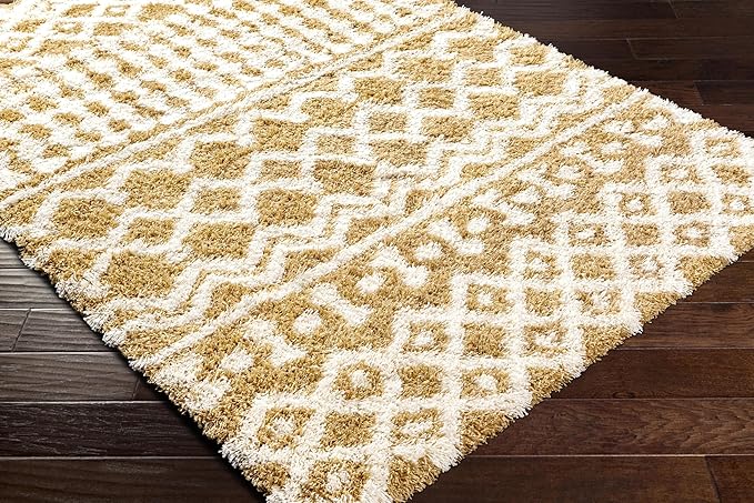 Livabliss Hapsburg Moroccan Shag Area Rug,9'3" x 12',Camel