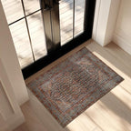 Kuden 3x5 Small Rug, Machine Washable, Non-Slip Backing, Vintage Style, Soft, Low Pile, Area Rugs for Entryway Kitchen Indoor Entrance