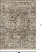 Loloi Magnolia Home by Joanna Gaines Millie Collection MIE-03 Charcoal/Dove 7'-10" x 10', .25" Pile Height, Area Rug