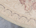 Unique Loom Versailles Collection Area Rug - Henry (5' 3" Round Green/Cream)