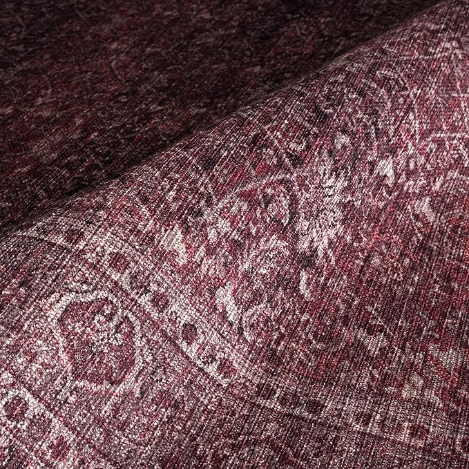 Fame Rugs Turkish Rug. Washable Vintage Oriental Antique Inspired Traditional Doormat Small Modern Area Rugs Luxury Entryway Entry Bedroom Bathroom Kitchen (395RR, 2'5 x 5')