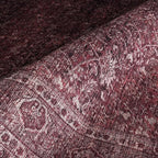 Fame Rugs Turkish Rug. Washable Vintage Oriental Antique Inspired Traditional Doormat Small Modern Area Rugs Luxury Entryway Entry Bedroom Bathroom Kitchen (395RR, 4'9 x 6'9)