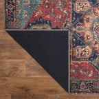 Keen Home Design 10x14 Rug - Machine Washable Area Rug with Non-Slip Backing, Ideal for Living Room, Dining Room, Bedroom - Vintage, Easy Clean, Durable, Low Pile Rug - (9'7" x 14')