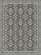WITSHOCK Living Room Area Rugs 9x12: Soft Non-Slip Backing Washable Rugs Vintage Large Carpet for Bedroom Office Dining Room Kitchen Stain Resistant Home Decor Rug