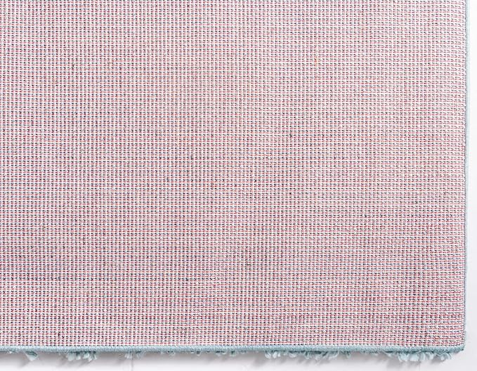 Unique Loom Davos Shag Collection Area Rug - Solid (2' 7" x 16' 5" Runner, Aqua)