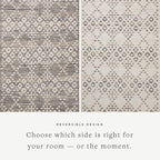 Loloi Angela Rose Rivers Collection RIV-01 Denim/Ivory 9'-3" x 13' Reversible Area Rug