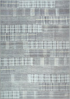 Bloom Rugs Washable Non-Slip 9' x 12' Rug - Gray Striped Area Rug for Living Room, Bedroom, Dining Room, and Kitchen - Exact Size: 9' x 12'