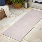 JONATHAN Y Hallie High-Low Curve Ivory/Cream Indoor/Outdoor Runner Rug, 2x10, Minimalist, Pet Friendly, Non-Shedding, Stain Resistant, Hose-Washable for Backyard, Patio, Porch (SCN100B-210)