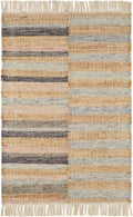 Dash and Albert Ravel Wool Area Rug - 2' x 3' Blue Stripe Handwoven Accent Rug - Durable, Eco-Friendly, High Traffic Area Hallway, Living Room, Stairs
