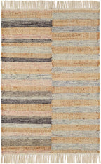 Dash and Albert Ravel Wool Area Rug - 2' x 3' Blue Stripe Handwoven Accent Rug - Durable, Eco-Friendly, High Traffic Area Hallway, Living Room, Stairs
