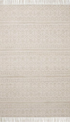 Loloi Angela Rose Rivers Collection RIV-03 Sand/Ivory 7'-9" x 9'-9" Reversible Area Rug