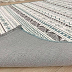 Alfa Rich 3x10 Blue Gray White Washable Area Rugs for Living Room Hallway Kitchen Decor Runner