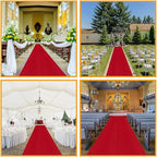 Ottomanson 3'11" x 53' Hallway Runner with Scraper Pile - Extra Durable Non-Slip Rug Mat for Indoor & Outdoor Use - Ideal for Kitchen, Entryway & Garage - High-Traffic Carpet, Red