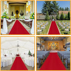 Ottomanson 3'11" x 25' Hallway Runner with Scraper Pile - Extra Durable Non-Slip Rug Mat for Indoor & Outdoor Use - Ideal for Kitchen, Entryway & Garage - High-Traffic Carpet, Red