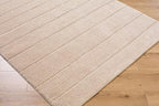 Livabliss x Our PNW Home Cascade Minimalist Striped Area Rug, 12' x 15', Taupe