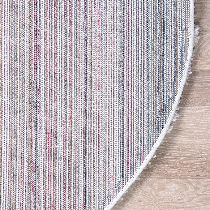 Unique Loom Solid Shag Collection Area Rug (3' 3" x 5' 3" Oval, Snow White)