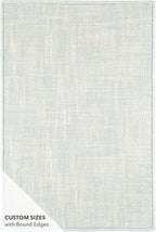 Dash and Albert Crosshatch Wool Area Rug - 2.5' x 8' Runner Sky Blue Solid Hand Micro Hooked Accent Rug - Durable, High Traffic Areas Bedroom, Hallway, Stairs
