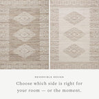 Loloi Angela Rose Rivers Collection RIV-05 Lilac/Ivory 7'-9" x 9'-9" Reversible Area Rug