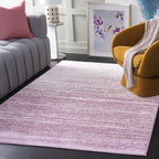 SAFAVIEH Area Rug 4x6 - Adirondack Collection - Cream & Purple, Modern Ombre Design, Non Shedding & Easy to Clean, Ideal for Living Room, Bedroom, Office, Dining Space (ADR113L)