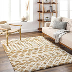 Livabliss Hapsburg Moroccan Shag Area Rug,5'3" x 7'3",Camel