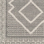 Mark&Day Wool Rugs, 6x9 Nishnabotny Cottage Dark Gray Area Rug, Grey Beige Carpet for Living Room, Bedroom or Kitchen (6' x 9')